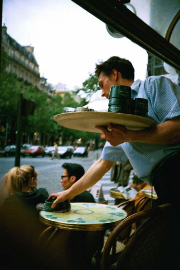 the waiter at the odeon cafe