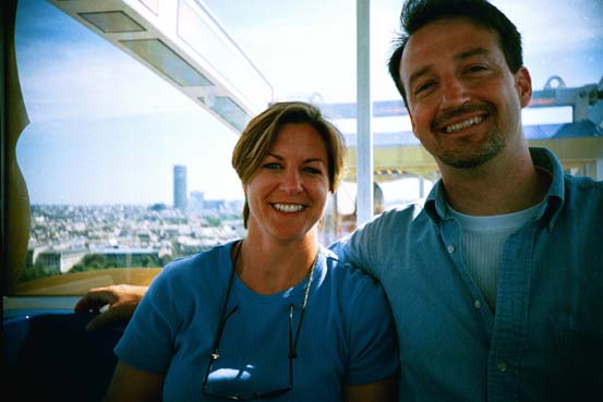 steve and jackie on the ferris wheel