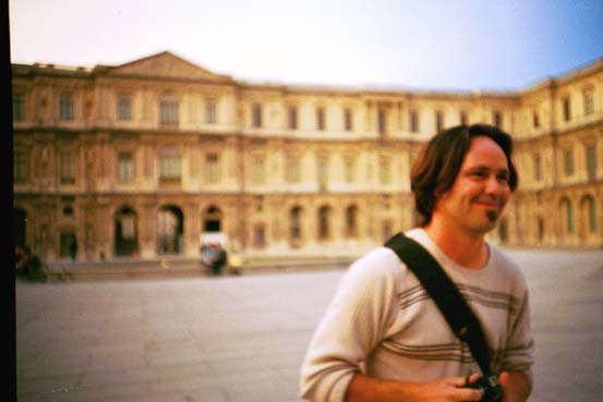 evan at the louvre