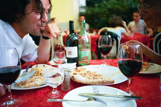 dinner in sorrento