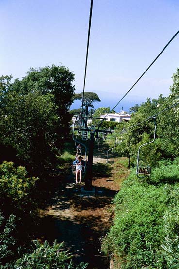 chairlift in capri